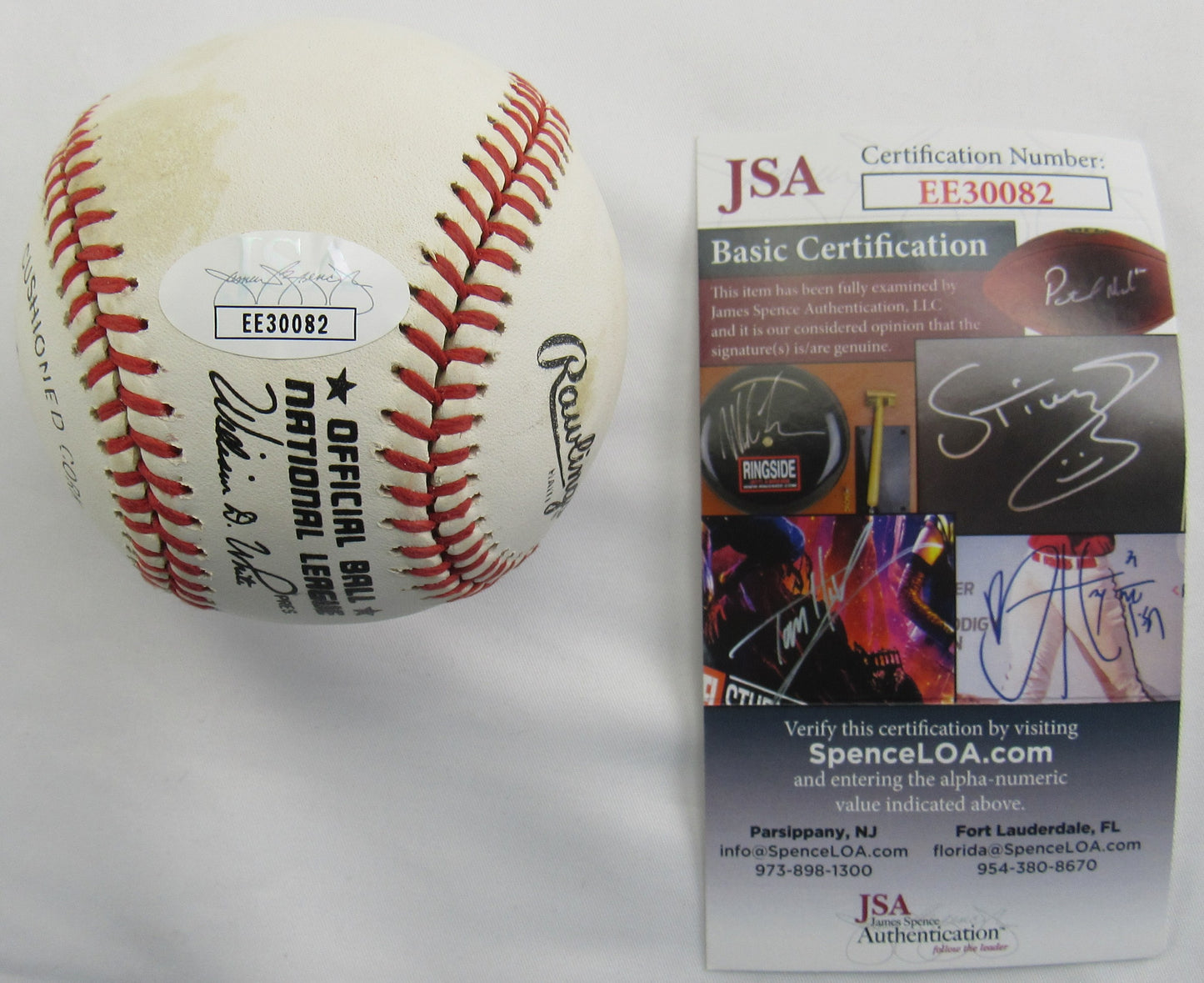 Gregg Jeffries Signed Auto Rawlings Baseball JSA EE30082
