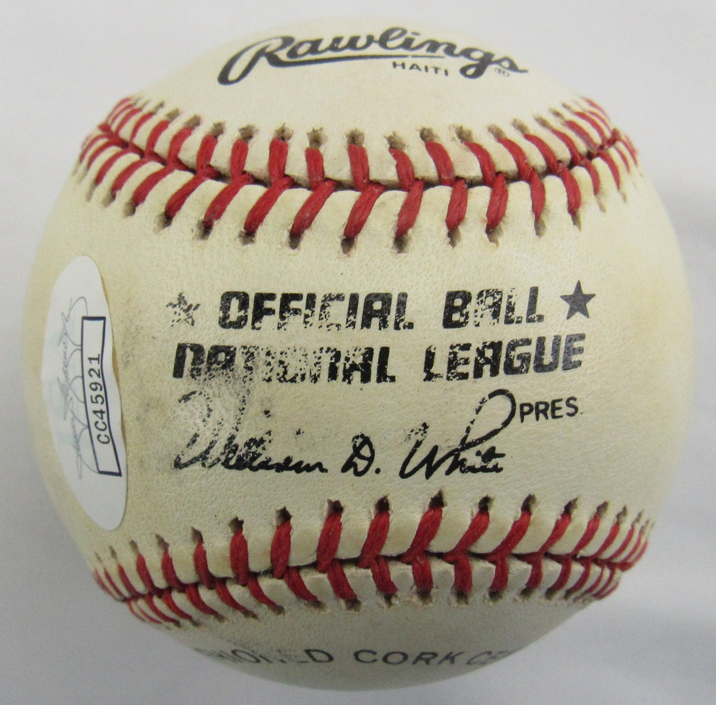 Al Barlick Signed Auto Rawlings Baseball JSA CC45921