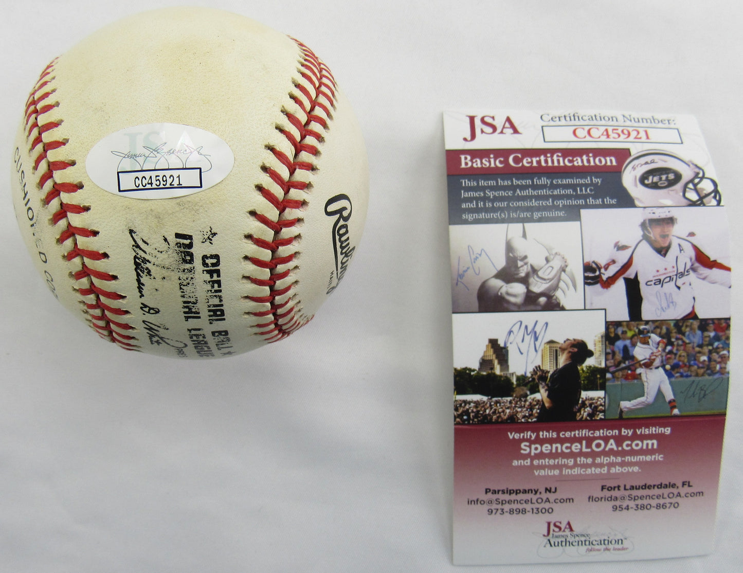 Al Barlick Signed Auto Rawlings Baseball JSA CC45921