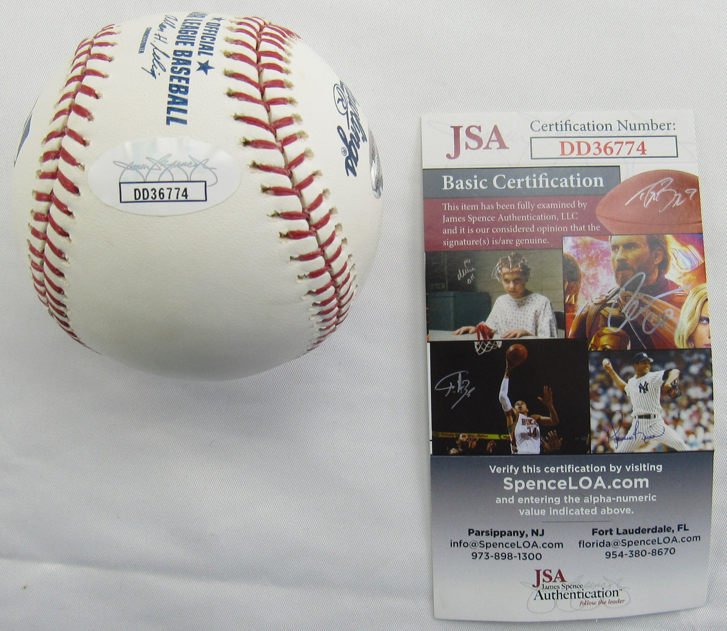 Doug Decinces Signed Auto Rawlings Baseball JSA DD36774