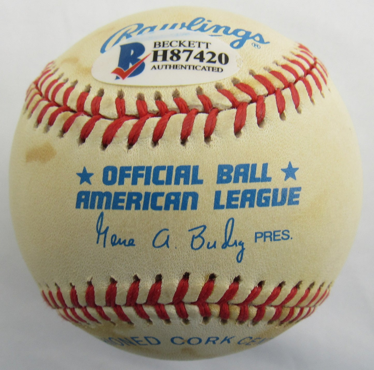 Don Larsen Signed Auto Rawlings Baseball Beckett H87420