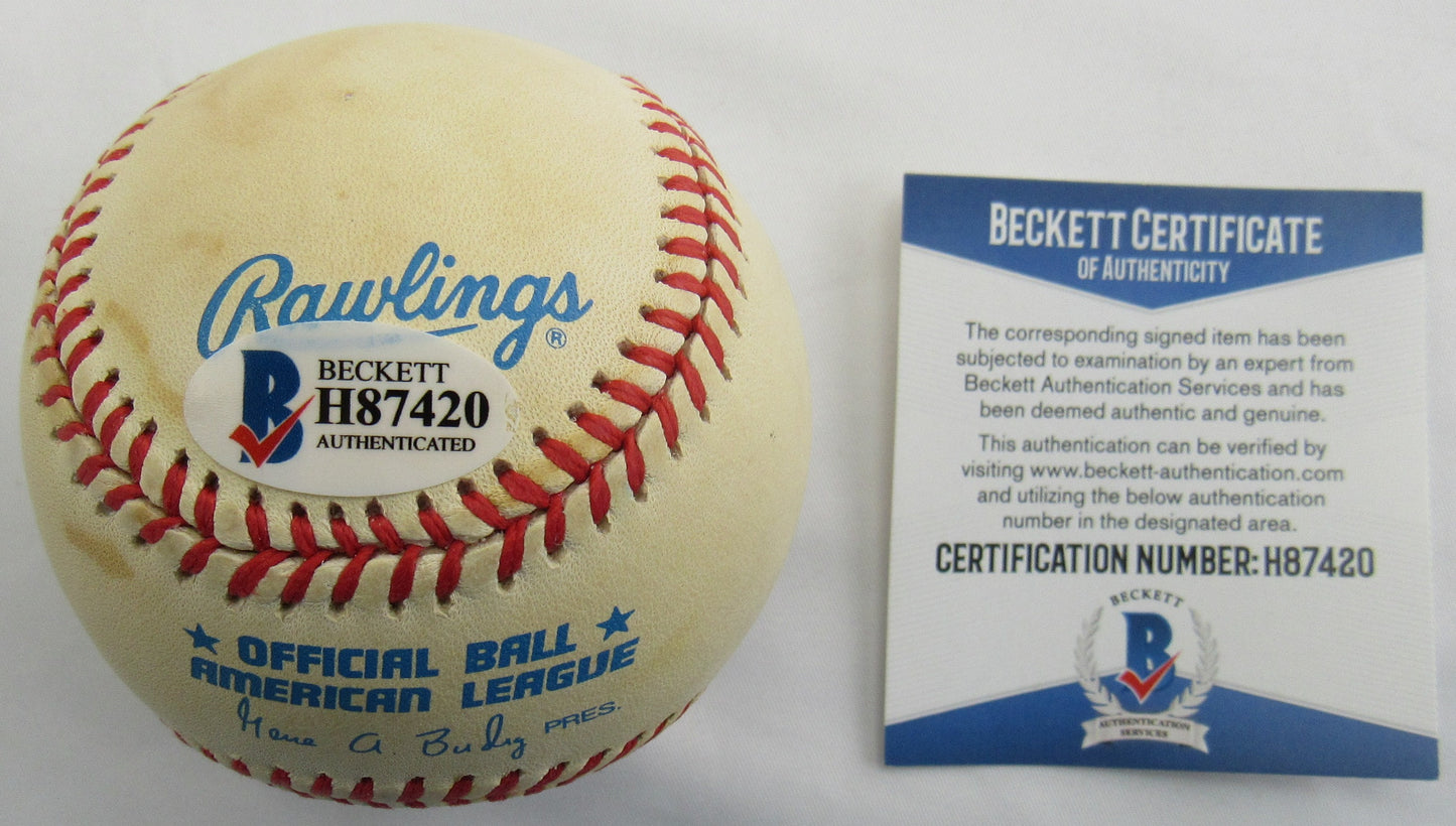 Don Larsen Signed Auto Rawlings Baseball Beckett H87420