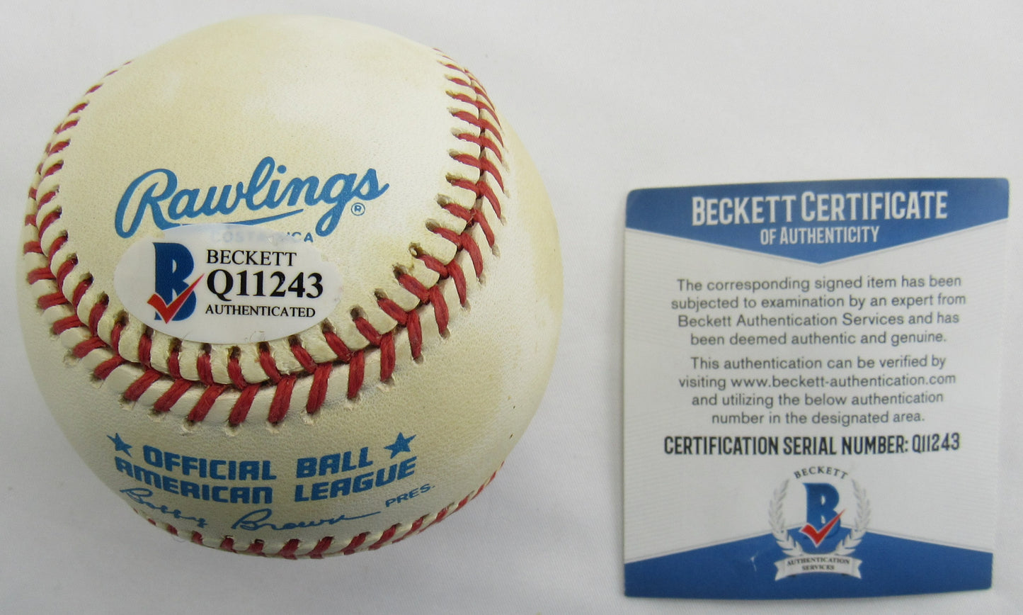 Hal Newhouser Signed Auto Rawlings Baseball Beckett Q11243