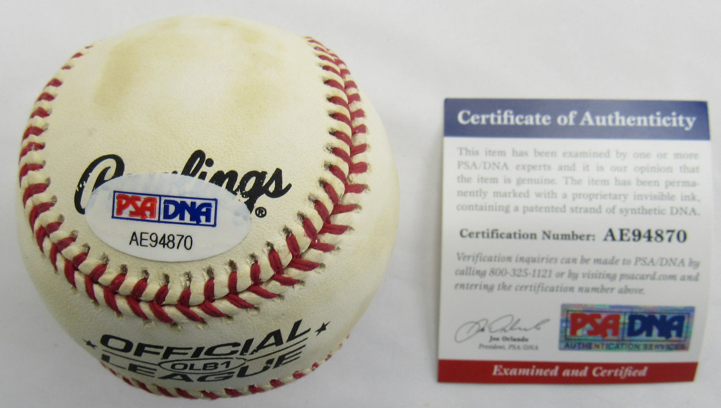 Bert Campaneris Signed Auto Rawlings Baseball PSA/DNA AE94870