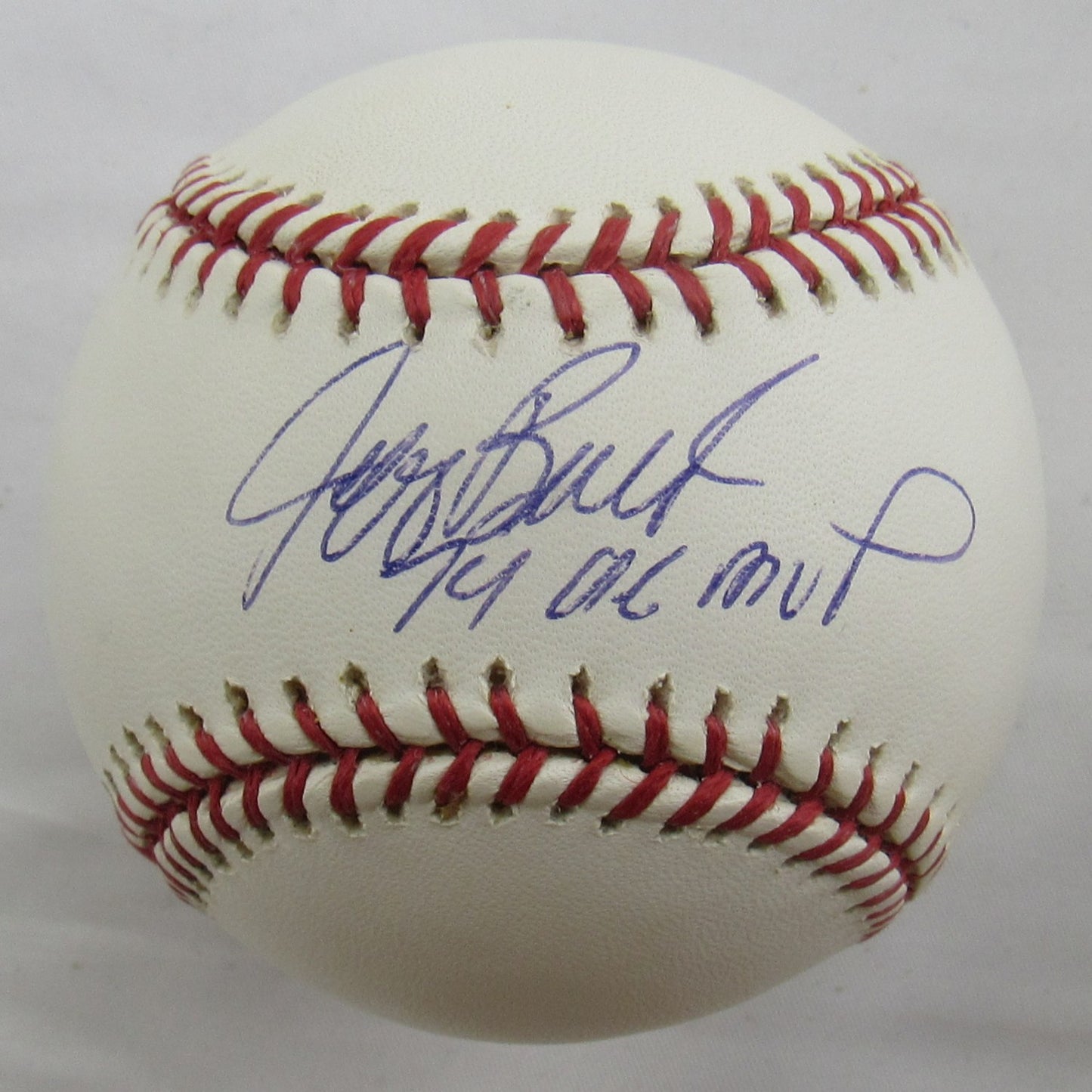 Jeff Burroughs Signed Auto Rawlings Baseball B162