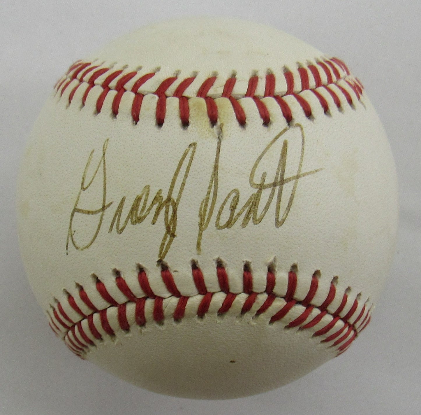 George Scott Signed Auto Rawlings Baseball B163