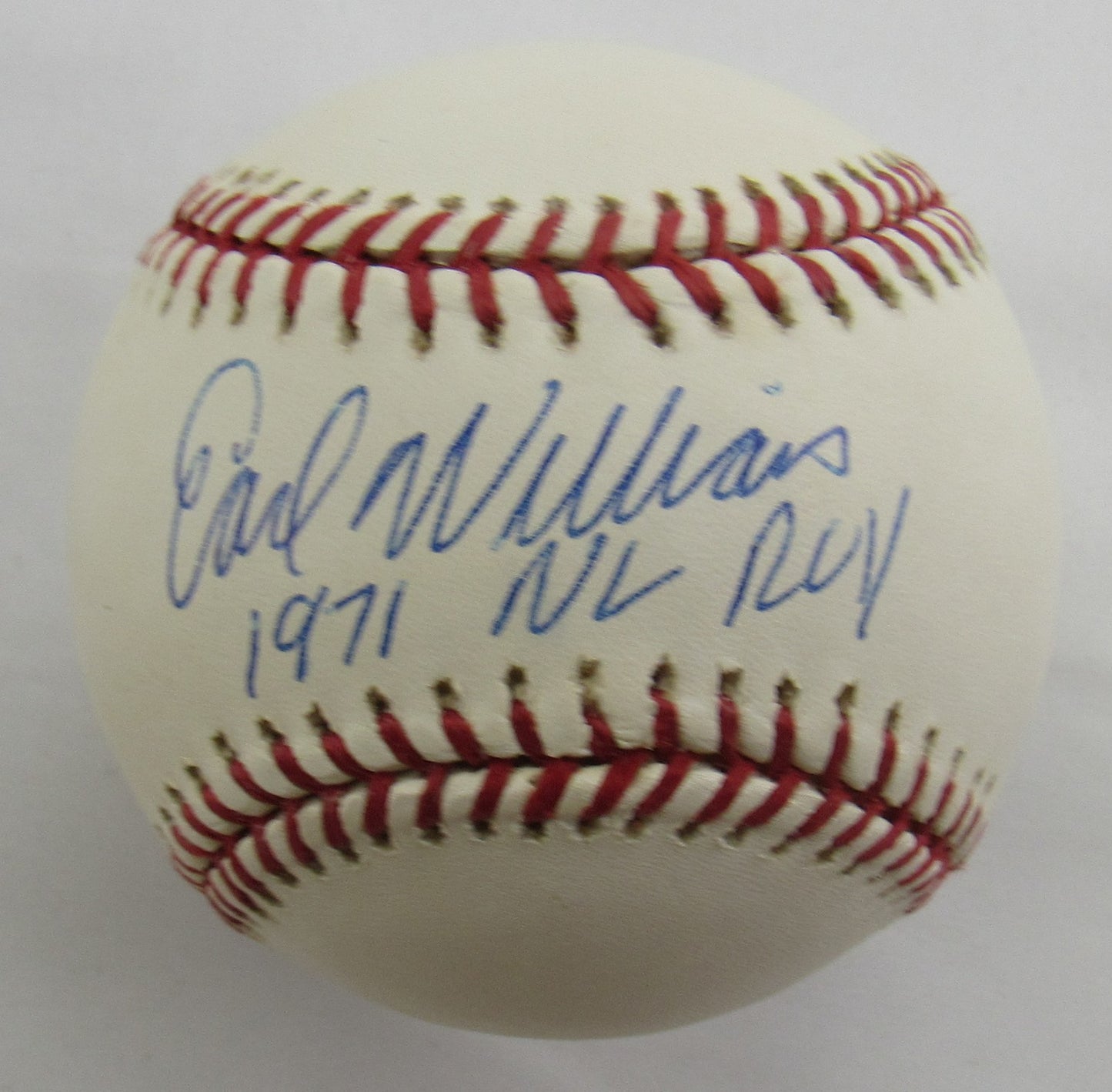 Earl Williams Signed Auto Rawlings Baseball B165