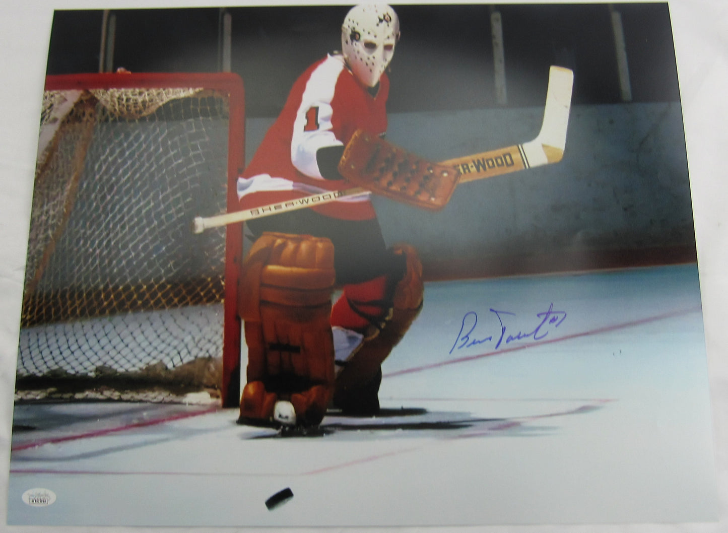 Bernie Parent Signed Auto Autograph 16x20 Photo JSA Certification