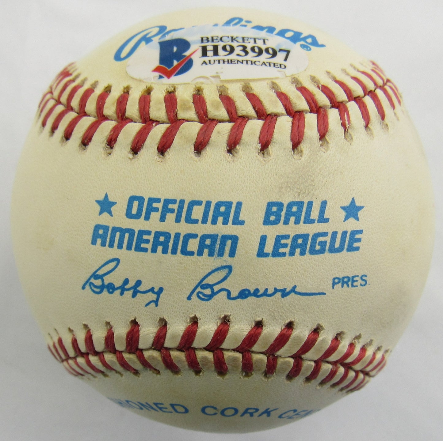 Joe Rudi Signed Auto Rawlings Baseball Beckett H93997 B167