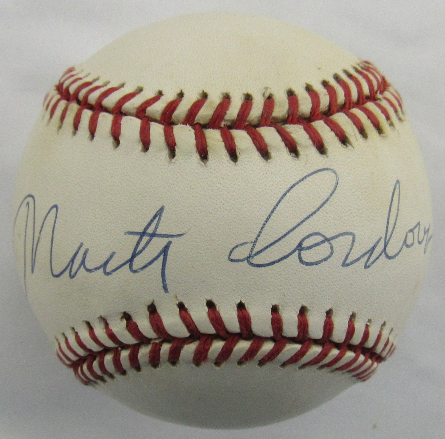 Marty Cordova Signed Auto Rawlings Baseball Beckett H93939 B167