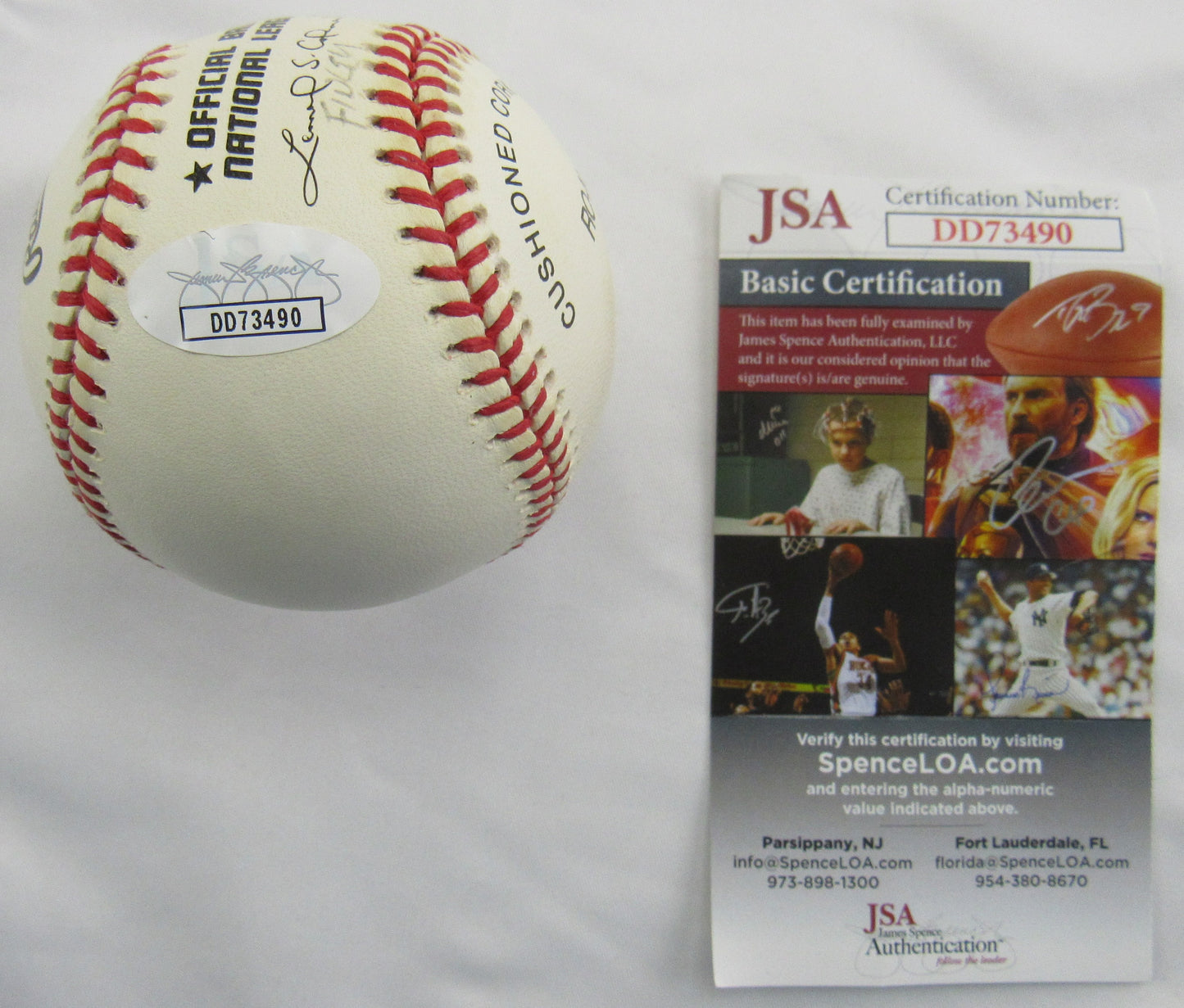 Chuck Finley Signed Auto Rawlings Baseball JSA DD73490 B167