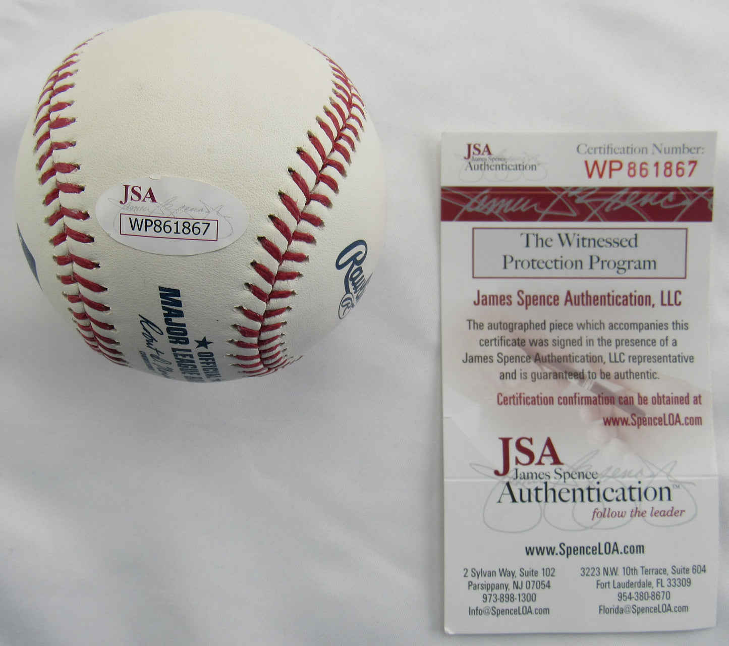 Lenny Dykstra Signed Auto Rawlings Baseball JSA WP861867 B167
