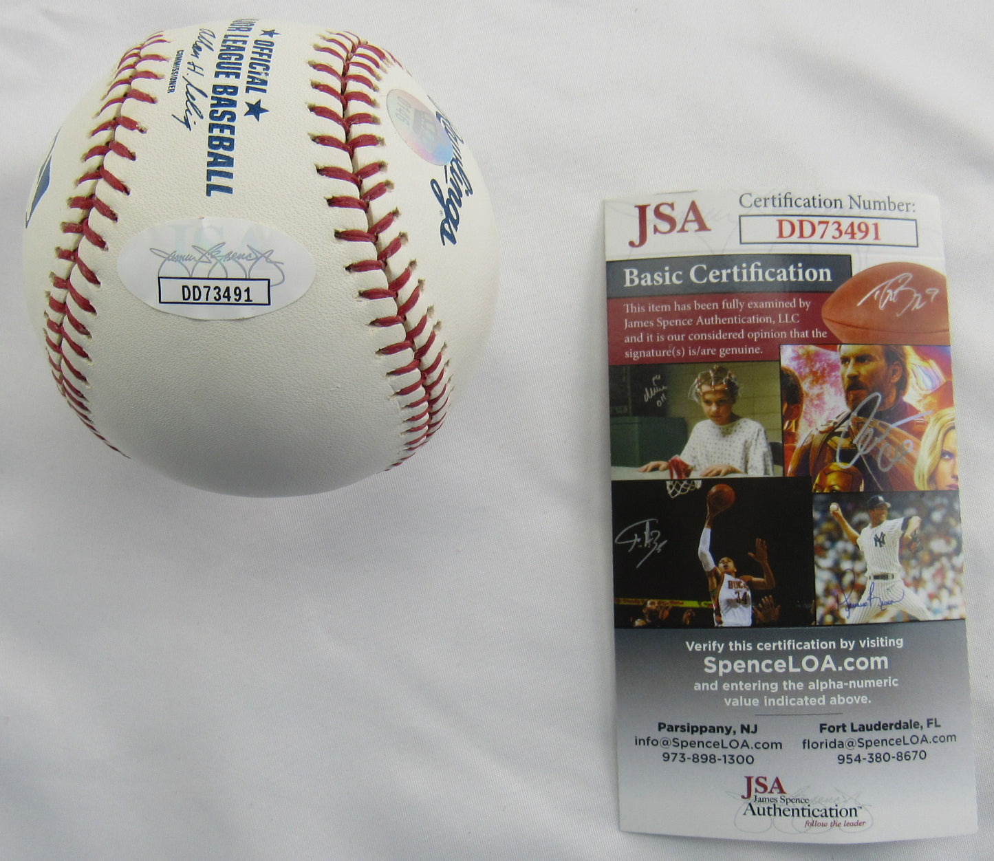 Scott Kazmir Signed Auto Rawlings Baseball JSA DD73491 B167