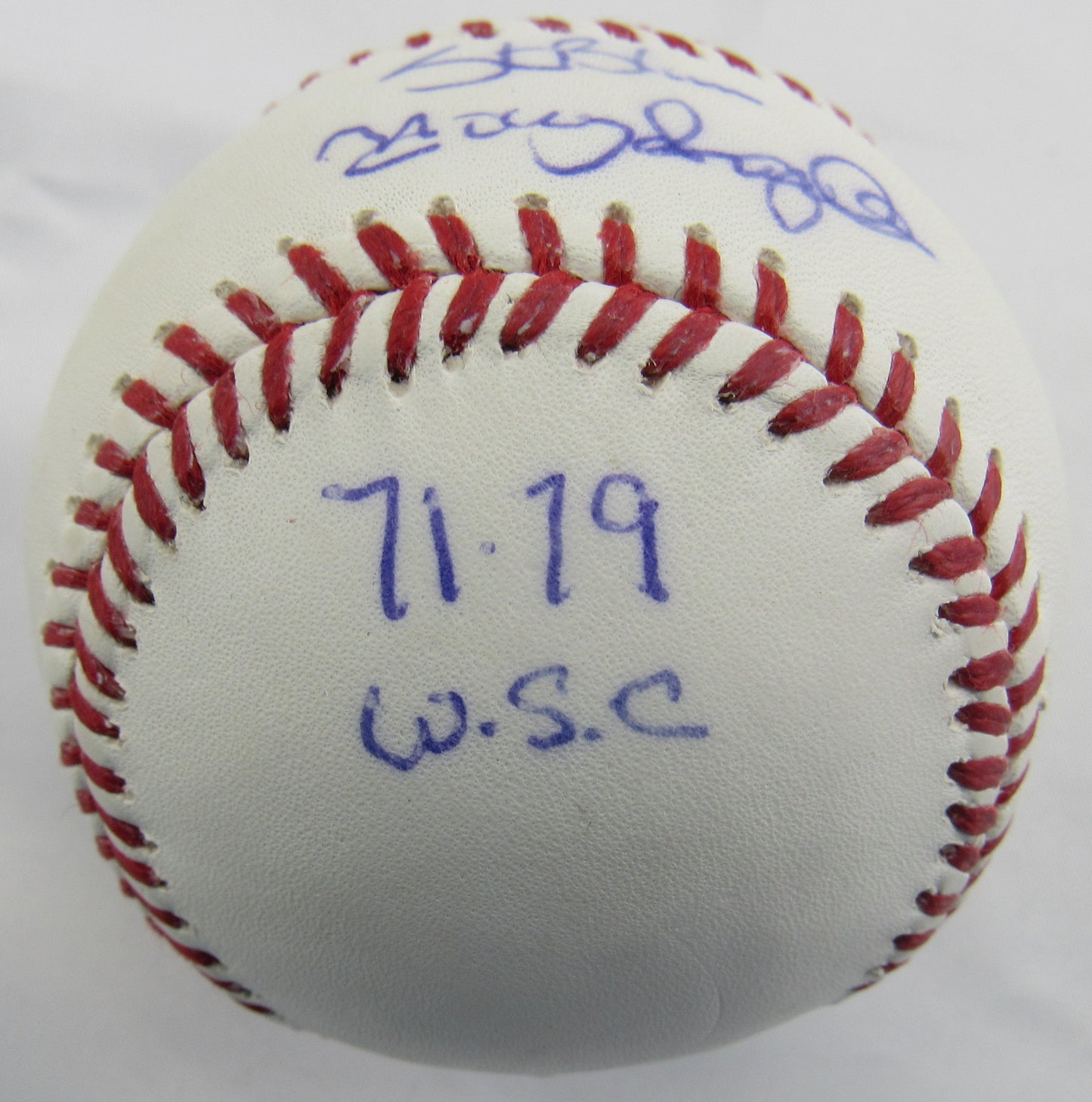Steve Blass Manny Sanguillen Signed Auto Rawlings Baseball JSA DD37655 B167