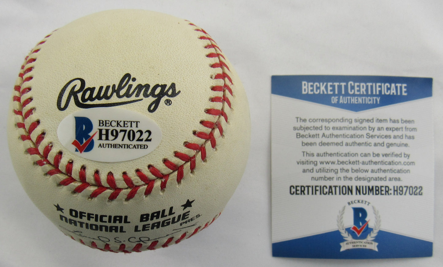 Al Dark Signed Auto Rawlings Baseball Beckett H97022 B167