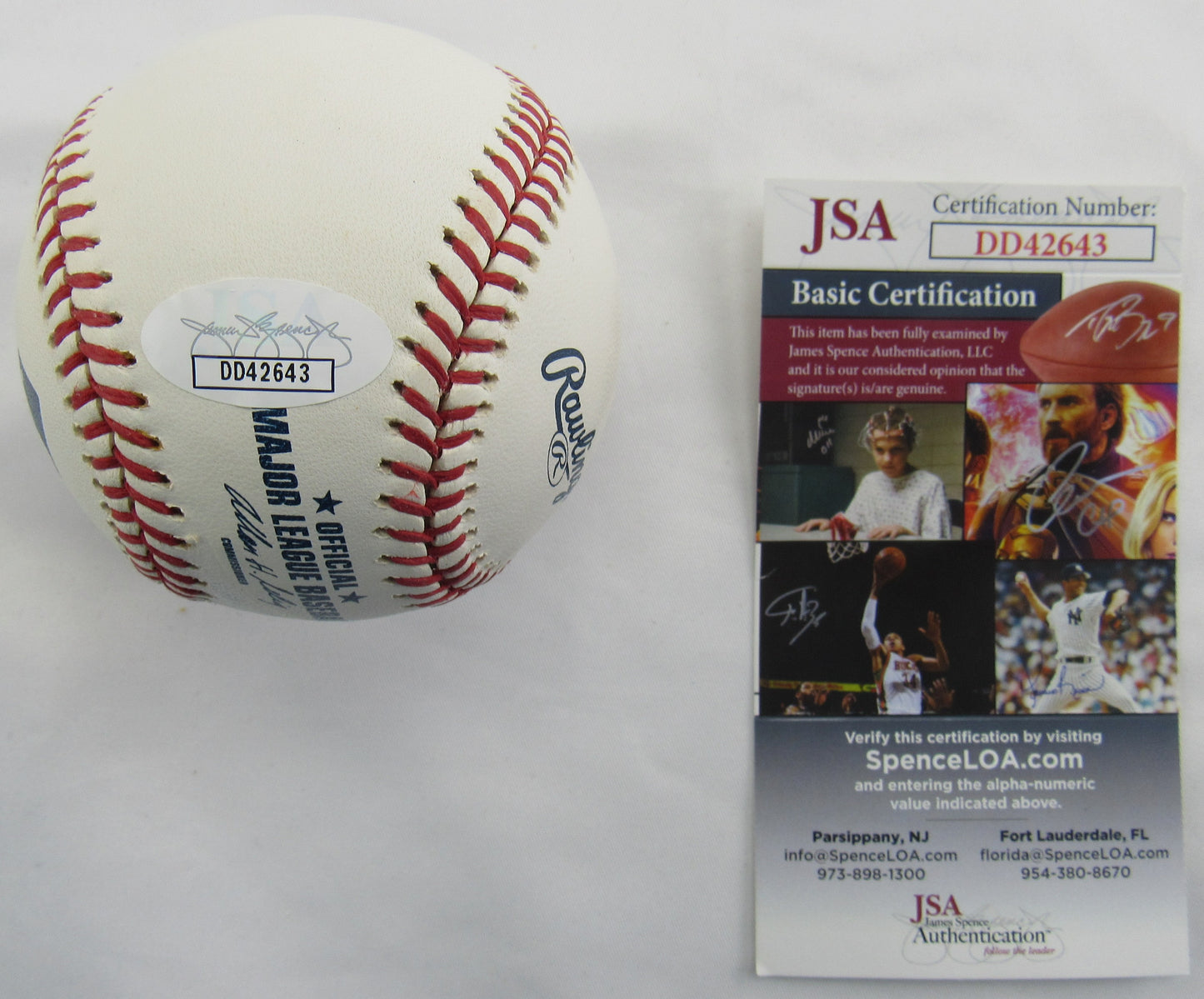 Chris Young Signed Auto Rawlings Baseball JSA DD42643 B168