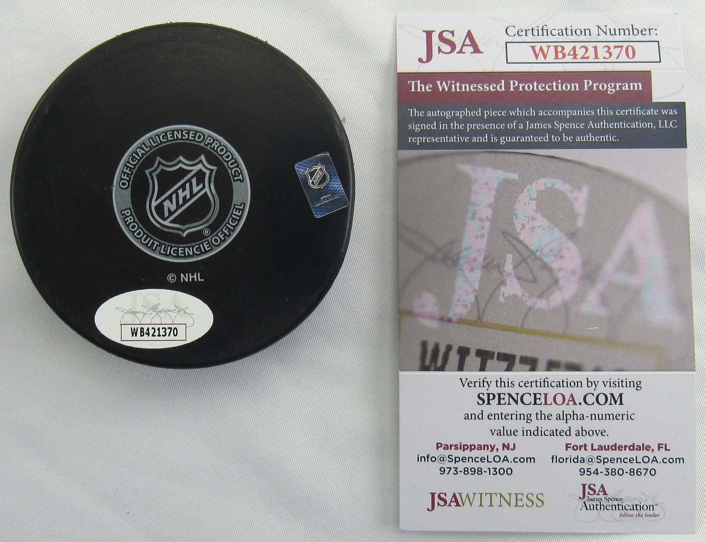 Dennis Potvin Signed Auto Islanders Hockey Puck JSA WB421370