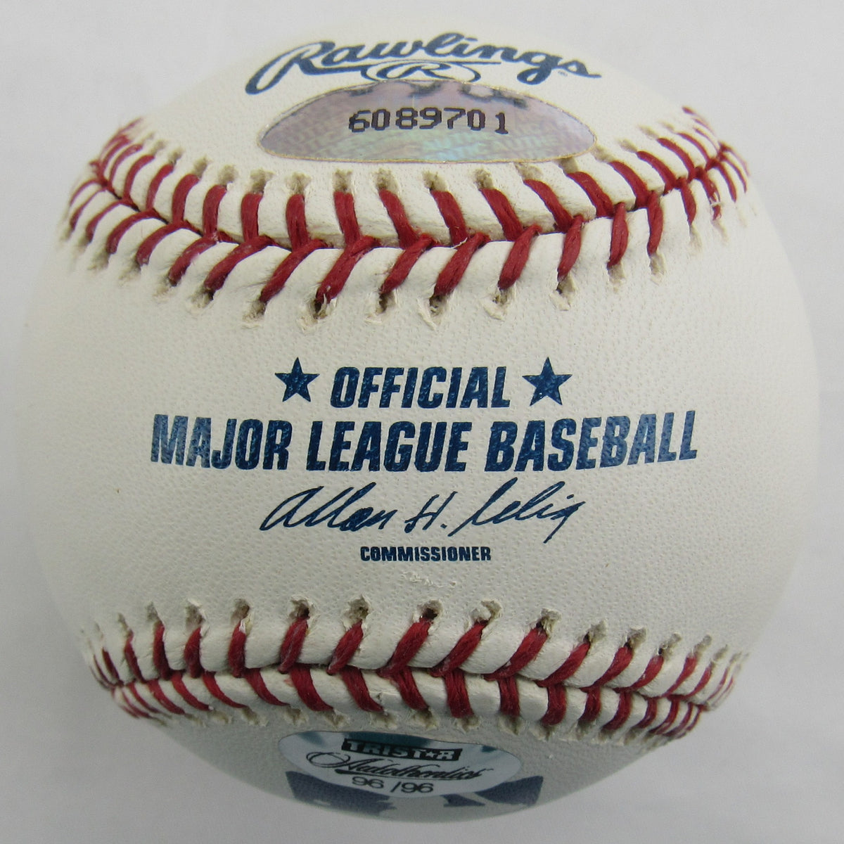 Jeff Neimann Signed Auto Rawlings Baseball Tristar Hologram B169