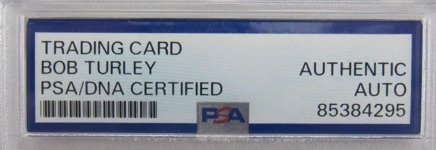 1956 Topps Bob Turley Signed Auto Autograph Encapsulated Baseball Card PSA/DNA