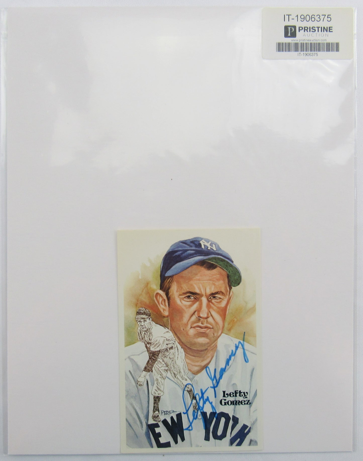 Lefty Gomez Signed Auto Autograph Postcard JSA A37203