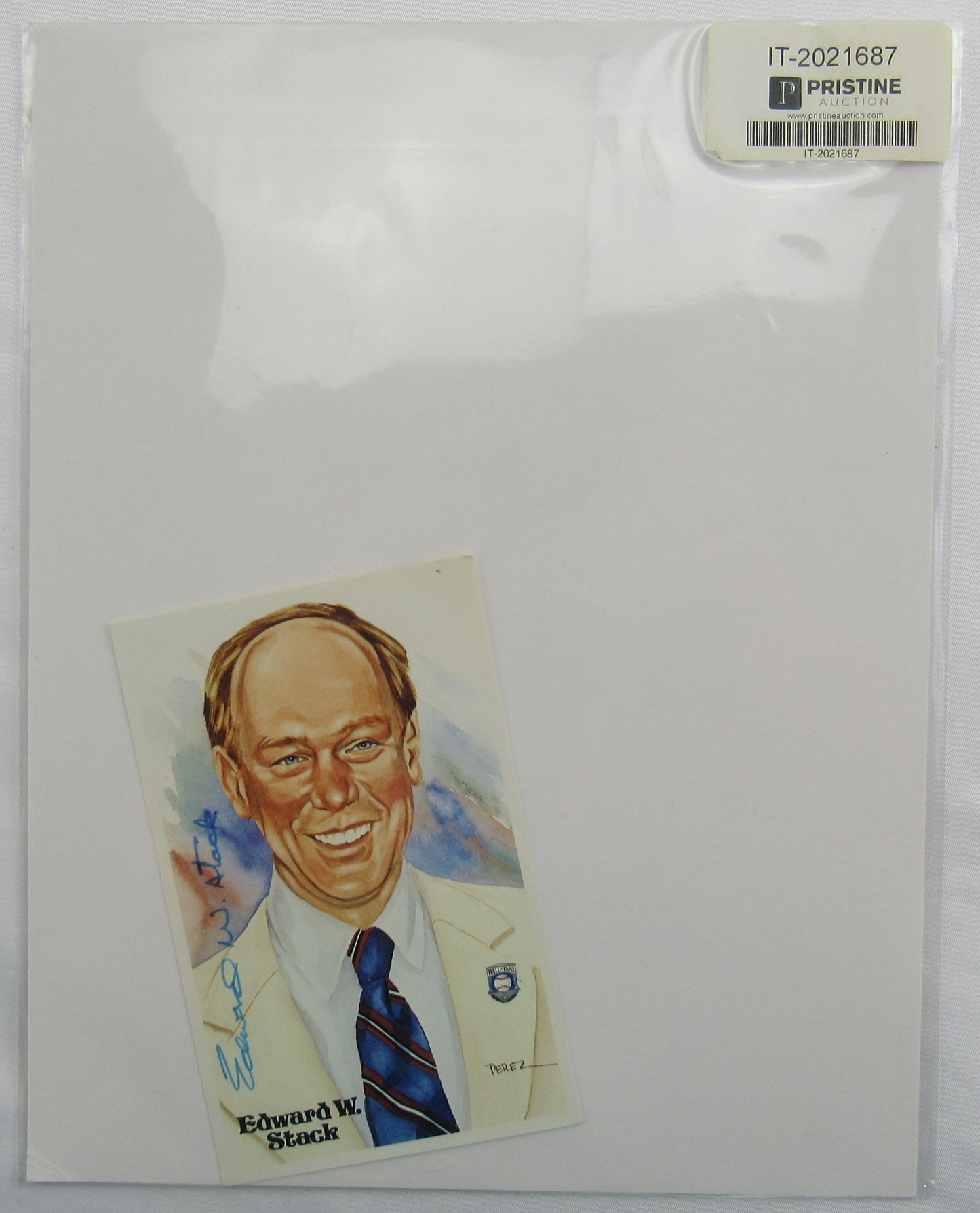 Ed Stack Signed Auto Autograph Postcard JSA DD14772