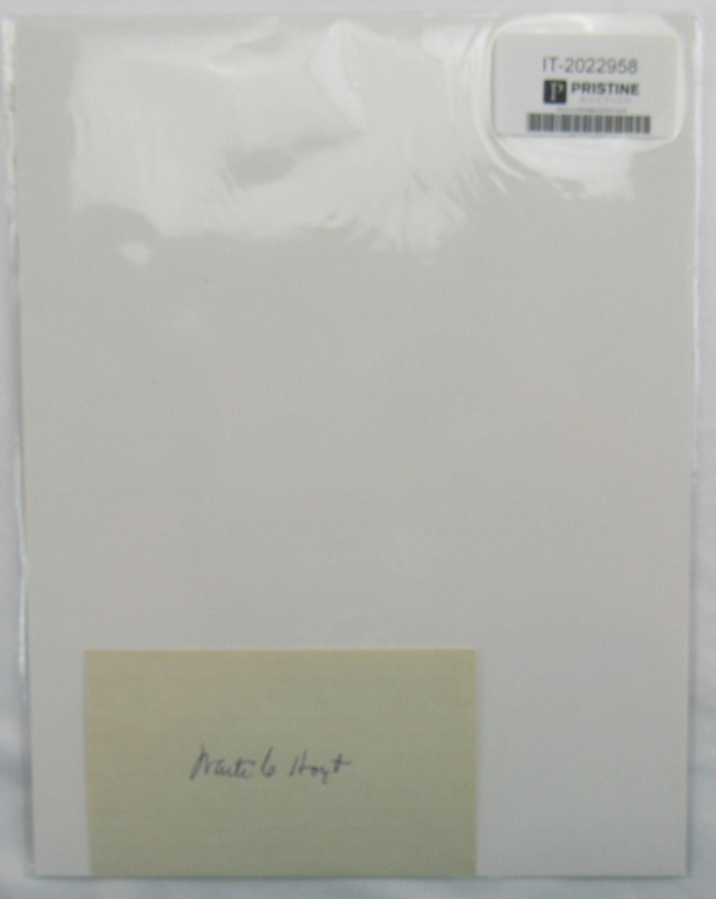 Waite Hoyt Signed Auto Autograph Index Card JSA EE98576