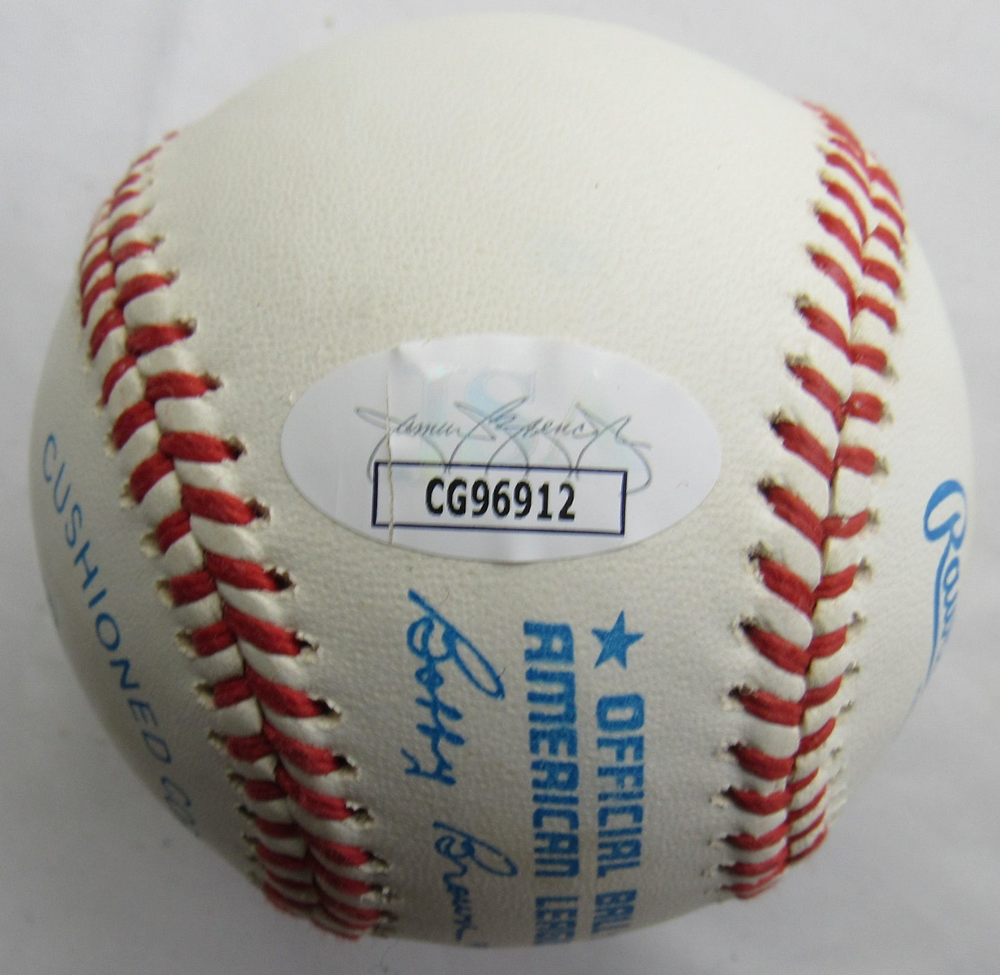 Sparky Lyle Signed Auto Baseball JSA CG96912