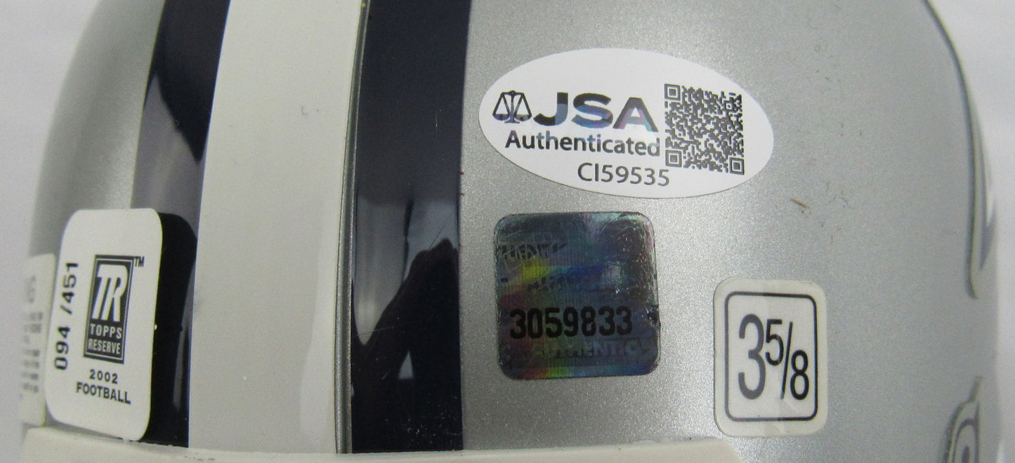 Drew Pearson Signed Auto Cowboys Mini Helmet JSA CI59535