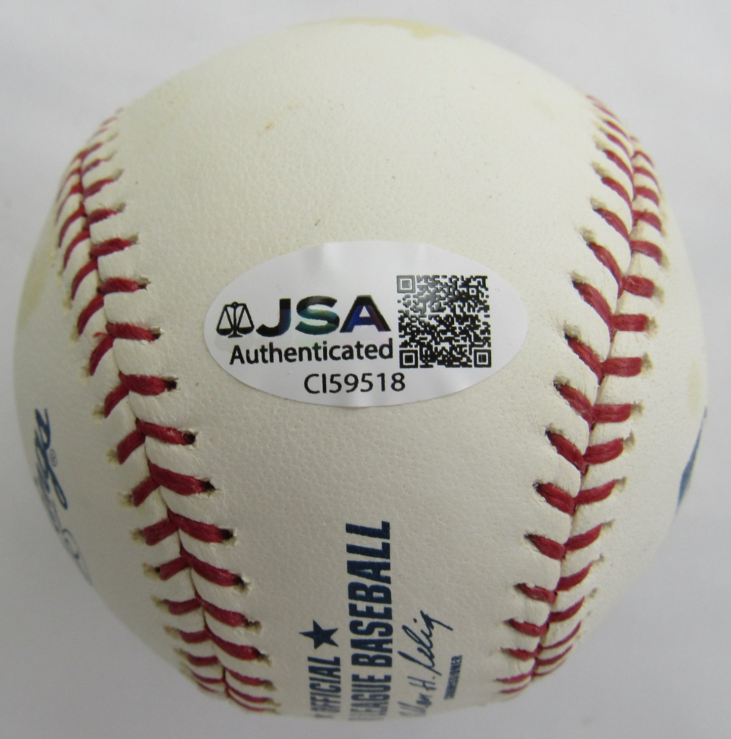 Bud Harrelson Signed Auto Baseball JSA CI59518
