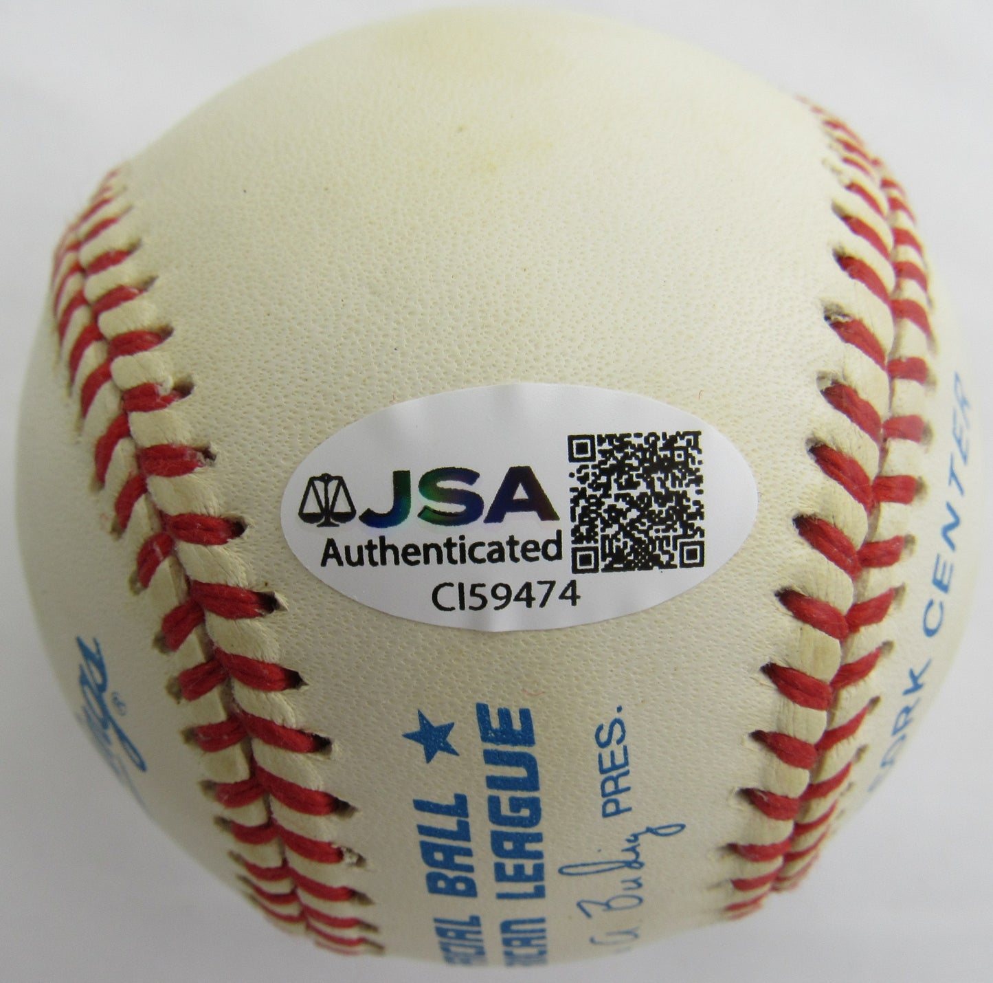 Don Zimmer Signed Auto Baseball JSA CI59474