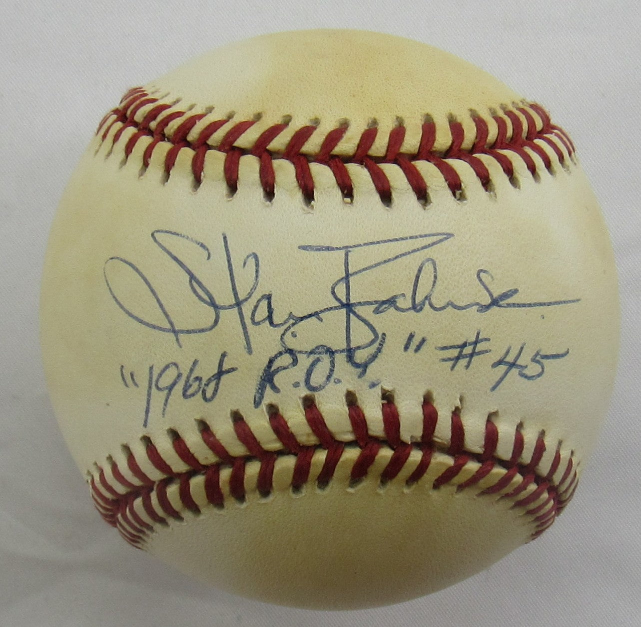 Stan Bahnsen Signed Auto Rawlings Baseball B152