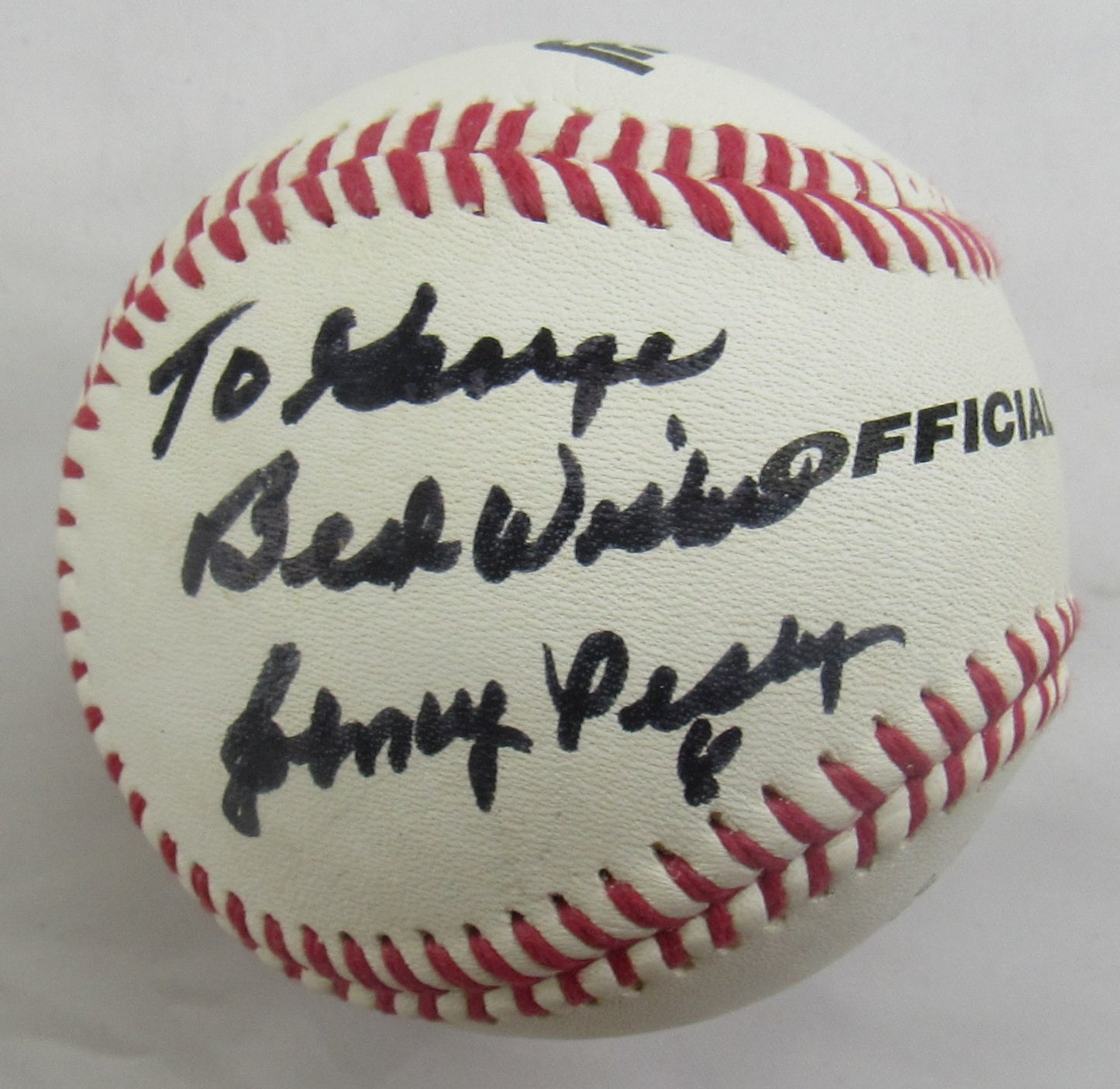 Johnny Pesky Signed Auto Rawlings Baseball B151