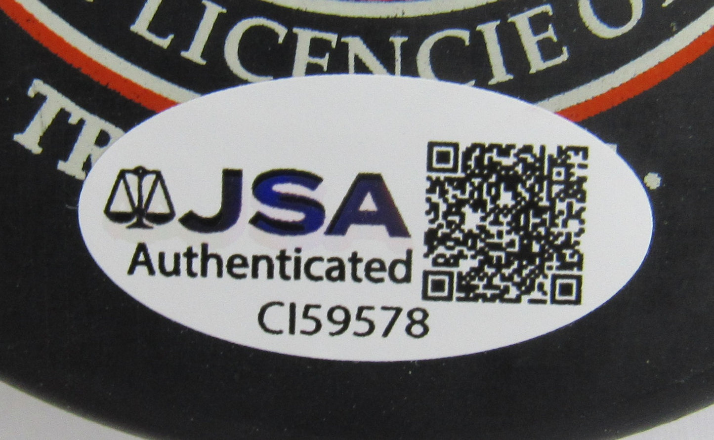 Gordie Howe Signed Auto Hockey Puck JSA CI59578