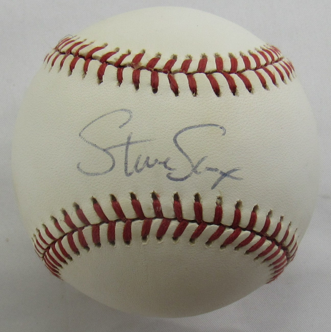 Steve Sax Signed Auto Rawlings Baseball B151
