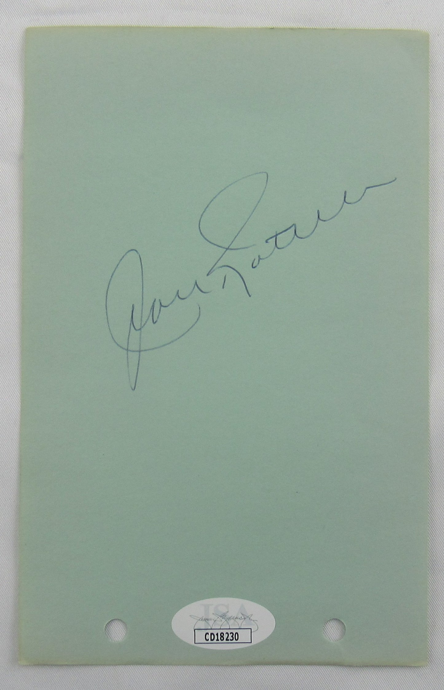 Jean Ratelle Signed Auto 4x6 Notepad Paper CD18230