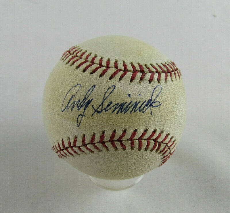 Andy Seminick Signed Auto Autograph Rawlings Baseball B91