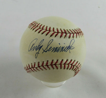 Andy Seminick Signed Auto Autograph Rawlings Baseball B91