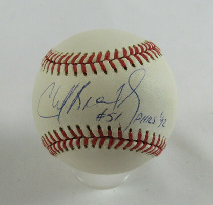 Cliff Brantley Signed Auto Autograph Rawlings Baseball B104