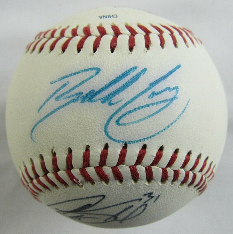 Bubba Crosby Aaron Small Signed Auto Autograph Rawlings Baseball B104