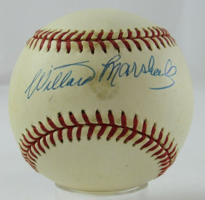 Willard Marshall Signed Auto Autograph Rawlings Baseball B110