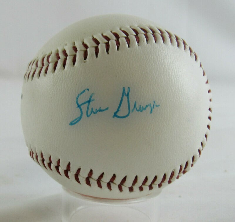 Al Leiter Steve George Signed Auto Autograph Baseball B119