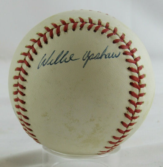 Willie Upshaw Signed Auto Autograph Rawlings Baseball B119