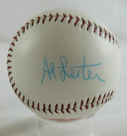 Al Leiter Steve George Signed Auto Autograph Baseball B119