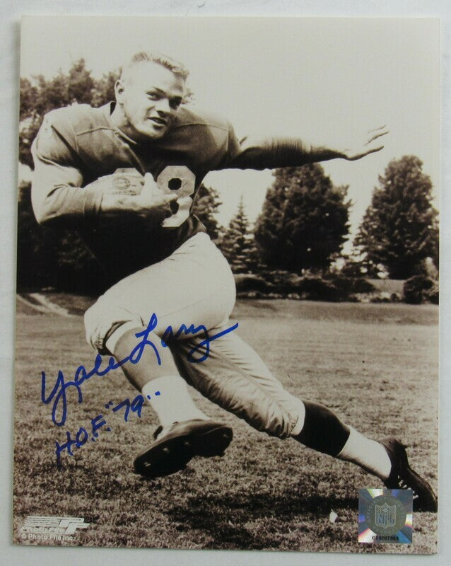 Yale Lary Signed Auto Autograph 8x10 Photo I