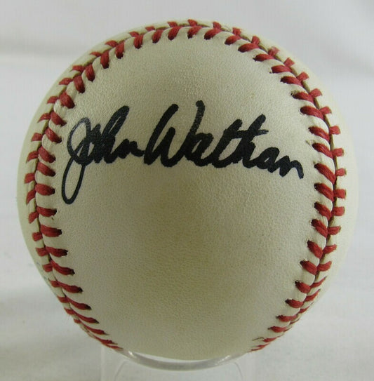 John Wathan Signed Auto Autograph Rawlings Baseball B88 II