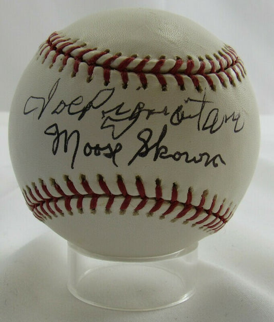 Moose Skowron Joe Pignatano Signed Auto Autograph Rawlings Baseball B109