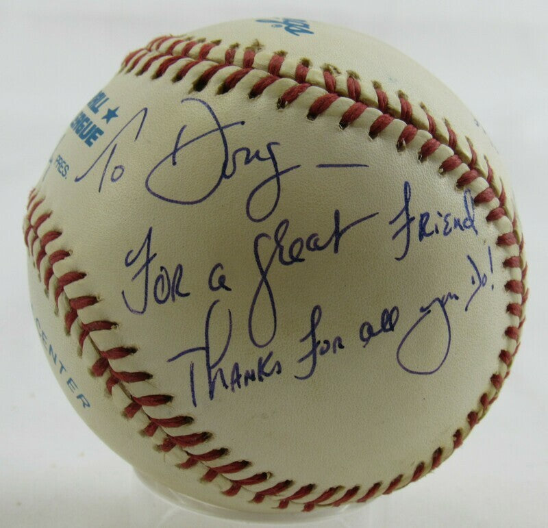 Al Clark AL Umpire Signed Auto Autograph Rawlings Baseball B92