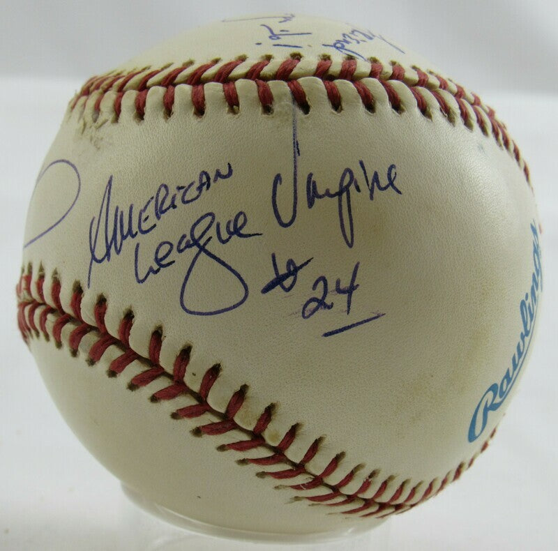 Al Clark AL Umpire Signed Auto Autograph Rawlings Baseball B92