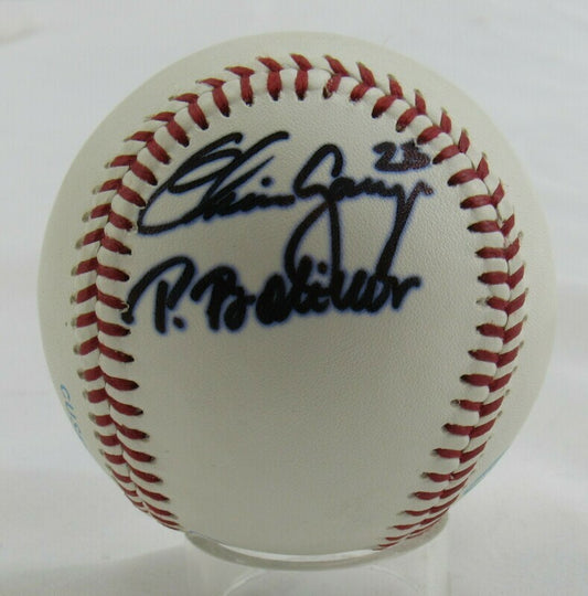 Chris Garza Papo Bolivar Signed Auto Autograph Rawlings Baseball B89