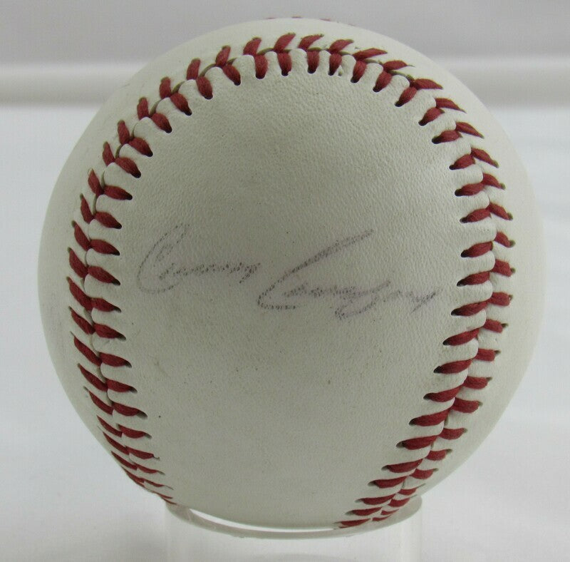 Carney Lansford Signed Auto Autograph Baseball B111